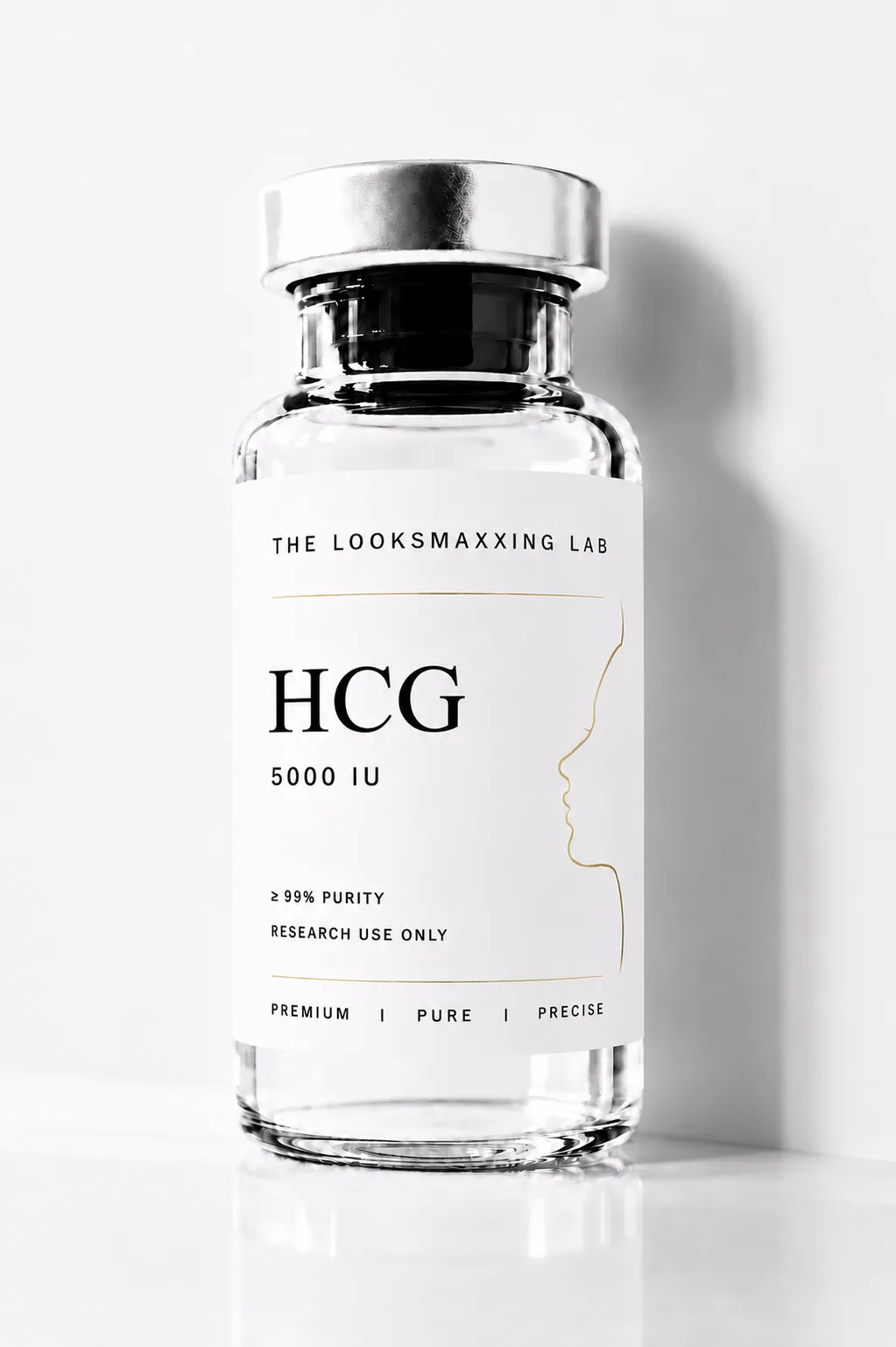HCG research peptide vial